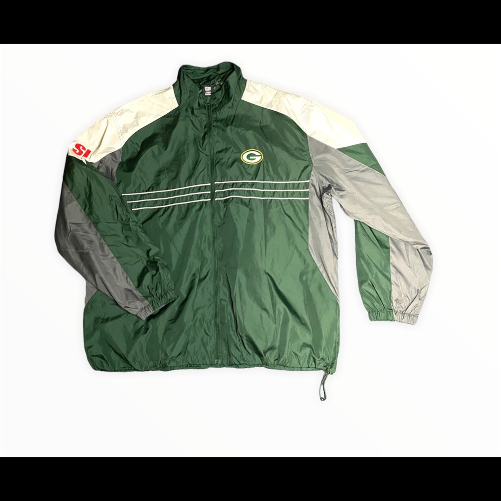 Green Bay Packers SI Reebok Windbreaker Jacket 2XL